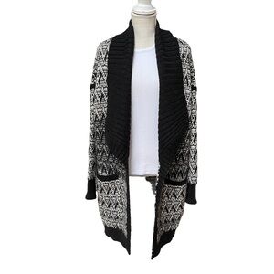 Cynthia Rowley Wool‎ & Alpaca Bland Open Front Long Cardigan Sweater Size: XL